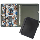 iPad Organizer Padfolio Case with 3-Ring Binder, Binder Portfolio with Removable Tablet Holder for iPad Air / iPad Pro