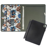 iPad Organizer Padfolio Case with 3-Ring Binder, Binder Portfolio with Removable Tablet Holder for iPad Air / iPad Pro