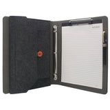 3-Ring Binder Portfolio Case with Document Pocket, Business Portfolio File Folder Organizer Portfolio Binder Case