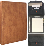 3-Ring Binder Portfolio Case with Document Pocket, Business Portfolio File Folder Organizer Portfolio Binder Case