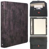 3-Ring Binder Portfolio Case with Document Pocket, Business Portfolio File Folder Organizer Portfolio Binder Case