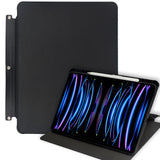 Rotating iPad Case with 3-Ring Binder Holes fit for A4-size Binder, 360 Degree Rotating Stand Cover with Pencil Holder for 13-inch iPad Pro/ iPad Air