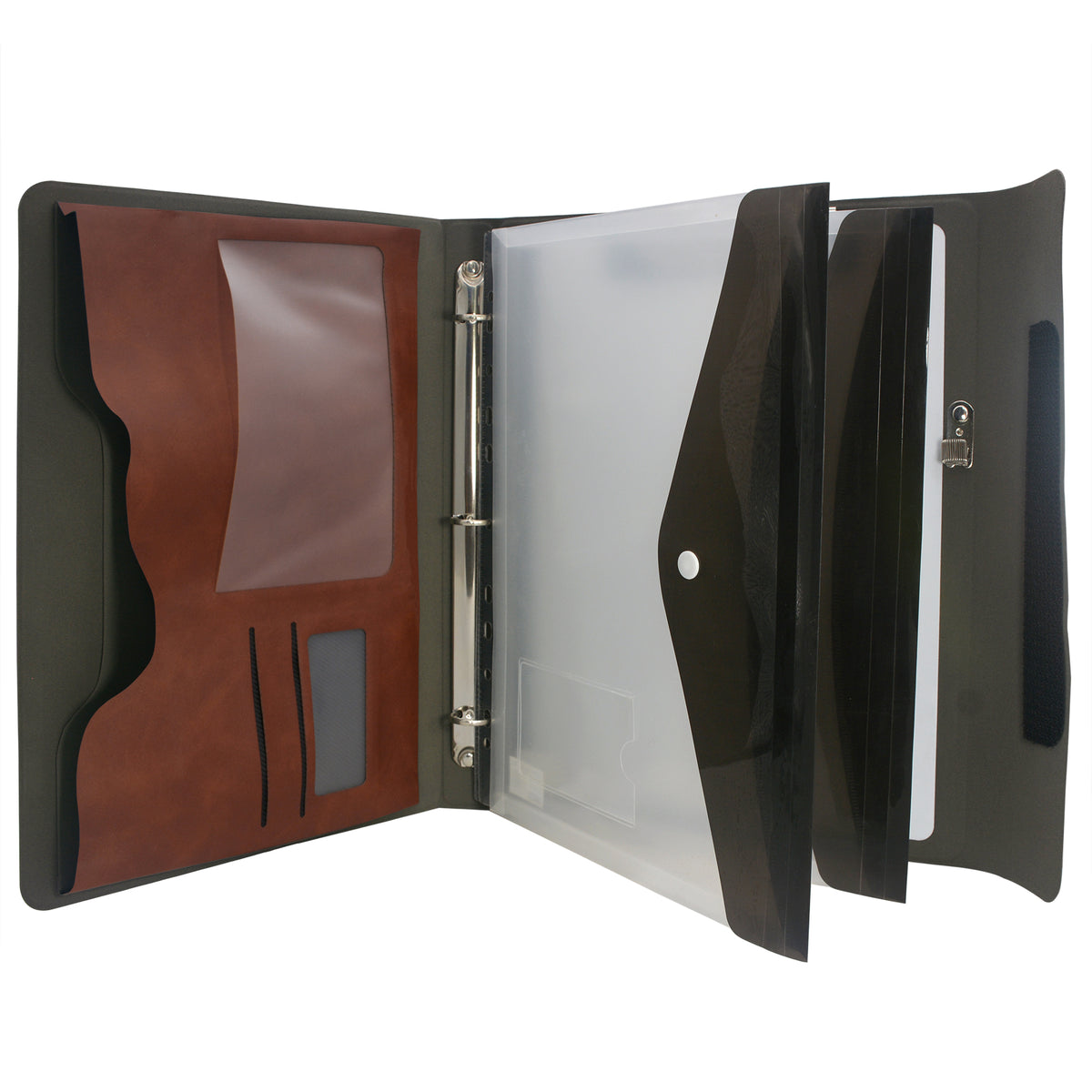 Padfolio Ring Binder with Whiteboard Clipboard and Expanded Document B ...