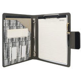 Pixel Style Portfolio Whiteboard Padfolio with Expanded Document Bag, 3-Ring Binder Business Organizer Portfolio Case