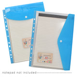 Ring Binder Padfolio with A4 Expanded Document Bags, Organizer Binder Portfolio Case with 3-Ring Binder and Clipboard