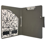 Padfolio Ring Binder with Color File Folders, 2-Ring Binder Portfolio  A4 Binder Padfolio Organizer Document Case
