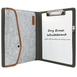 Padfolio Case with Whiteboard Clipboard and Document Pocket, Business Portfolio File Folder Organizer Portfolio Case
