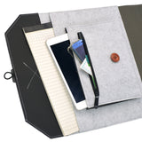 Organizer Portfolio Case, Business Padfolio File Folder with Clipboard and Document Pocket