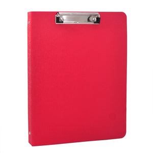 3 Ring Binder Portfolio Clipboard Case with Color File Folders, PU Leather Padfolio Ring Binder with Clipboard