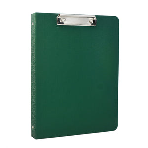 3 Ring Binder Portfolio Clipboard Case with Color File Folders, PU Leather Padfolio Ring Binder with Clipboard