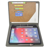 iPad Organizer Padfolio with 2-Ring Binder, Binder Portfolio with Removable Tablet Holder for iPad 10.5"/ iPad Pro 11"/ 12.9"
