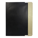 Padfolio Ring Binder Organizer, PU Leather Portfolio File Folder with 4-Ring Binder