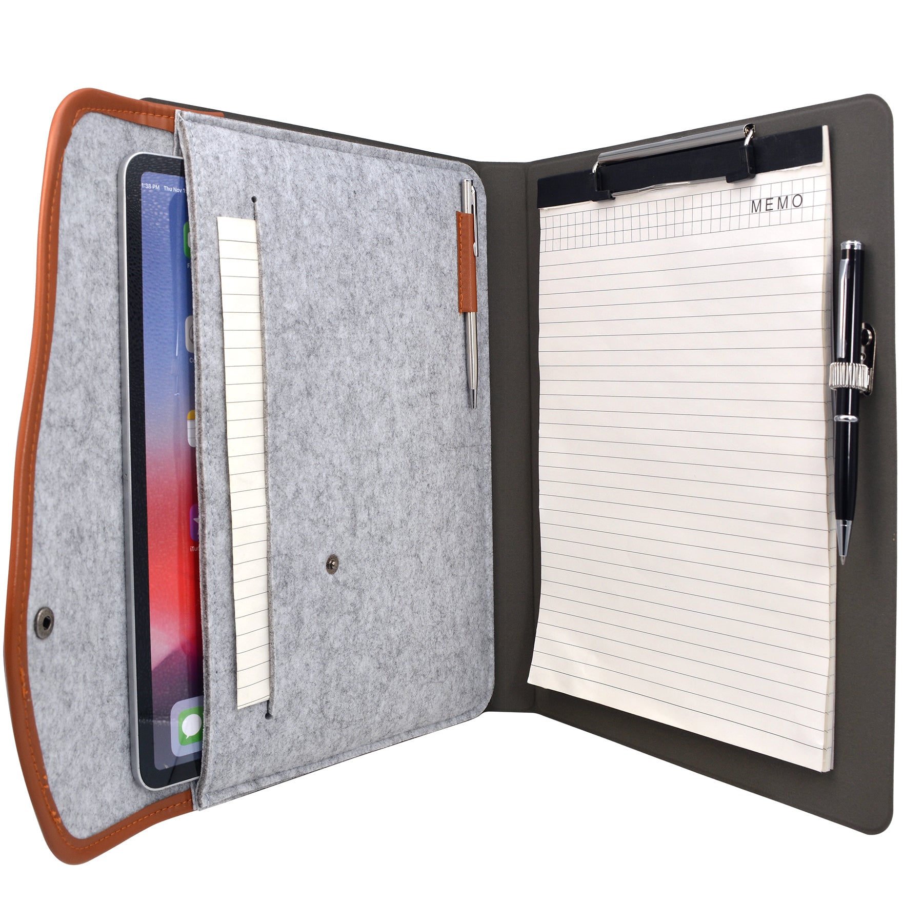 FYY File Folder, PU Leather A4 Document Holder File Organizer Filing  Envelope Portfolio Case Tablet Sleeve with Magnetic Snap Closure for Home  School
