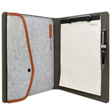 Business Padfolio File Folder,  Snake Texture PU Leather Portfolio Organizer Case with Clipboard and Document Pocket